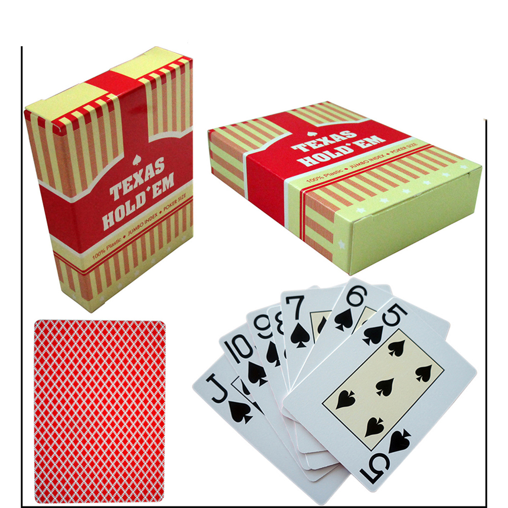 Bộ Bài Tây Nhựa Texas Hold'Em Chất Liệu PVC Bền Đẹp Chống Nước 100% Plastic Chống Gãy Cong