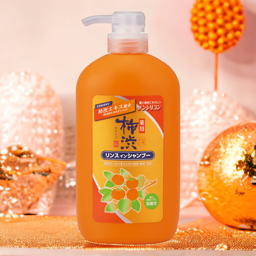 Dầu Gội Xả 2 Trong 1 Phục Hồi Tóc Hư Tổn Kakishibu Rinse In Shampoo