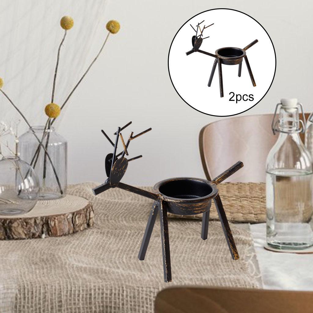 Bronze Candle Holder  Ornament for  Year Party