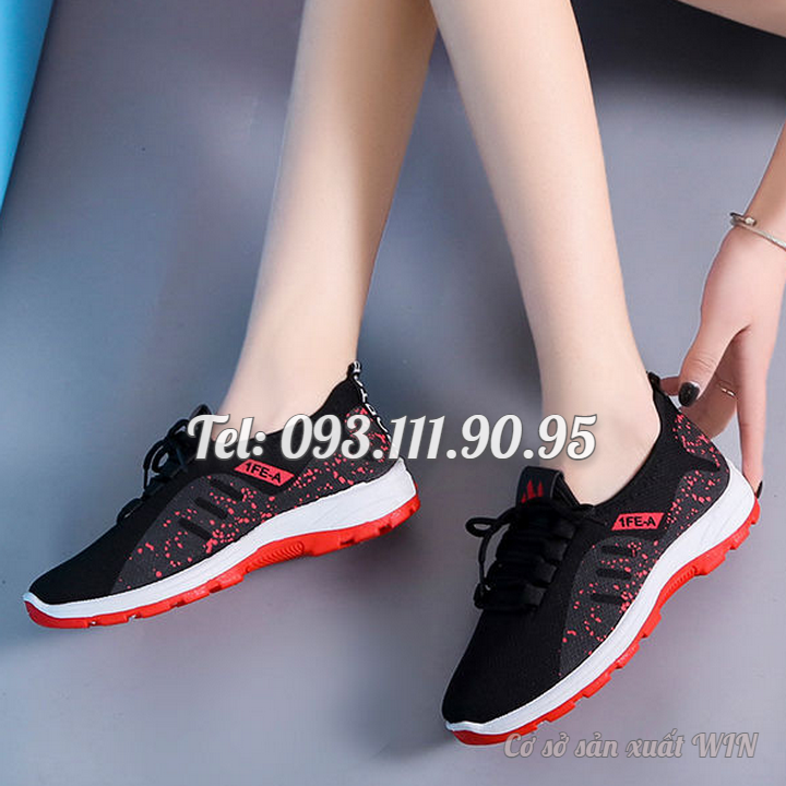 Giày thể thao, giày đi bộ sneaker Nữ dạng lưới đế mềm 2 màu – Mã số 1914