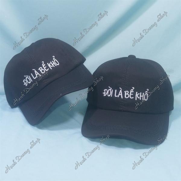 Set Nón Cặp Bucket & Cap Đời Là Bể Khổ (DLB01); (KBK01) - Combo Đời Là Bể Khổ