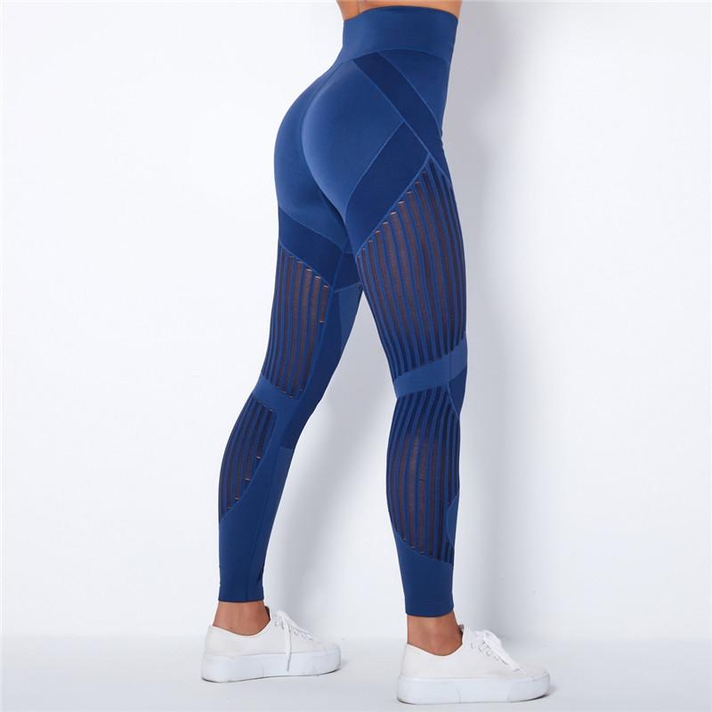 Cao Cấp Đầm Liền Quần Legging Tập Yoga Nữ Tập Gym Đẩy Lên Quần Leggin Tập Thể Thao Quần Tập Luyện Chạy Quần Legging Rỗng Quần Lót Lưới