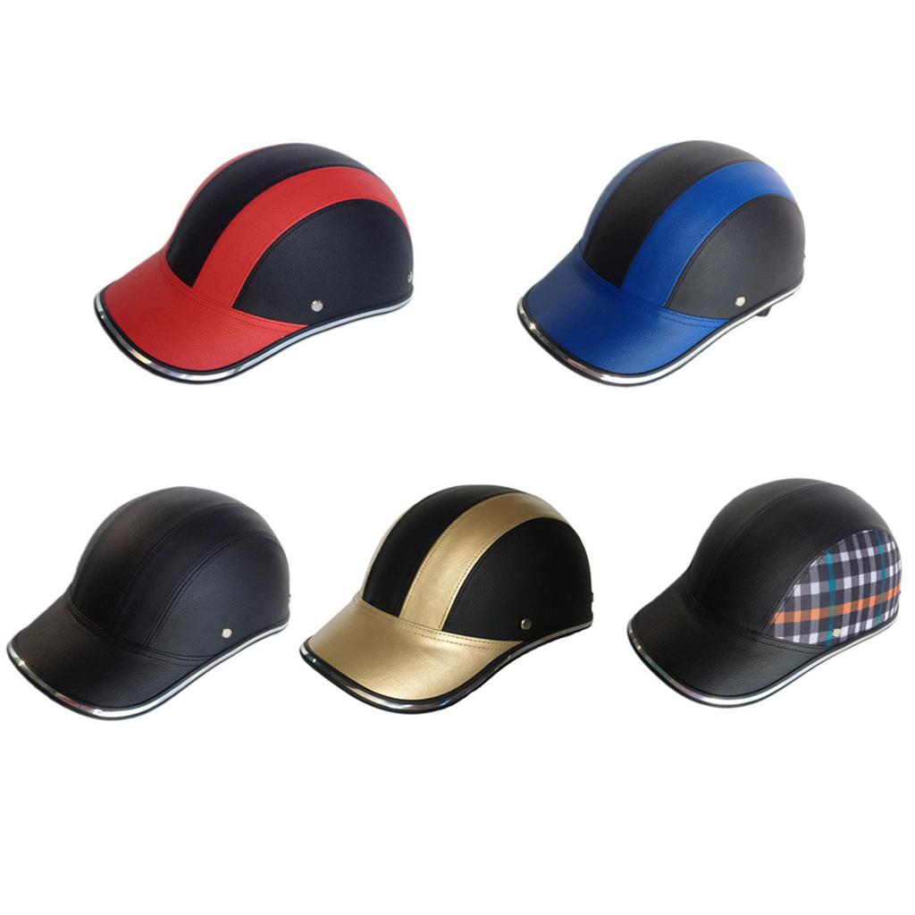 3x Bike Riding Visor Adjustable Strap Baseball Cap Grid + Black