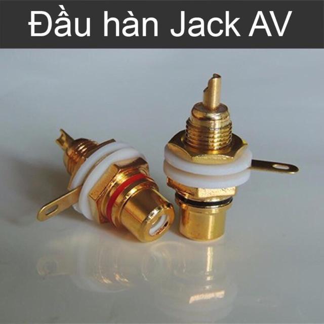 2 Đầu hàn jack cắm AV/RCA ,Video trên các thiết bị âm thanh , Loa , TV , đầu DVD