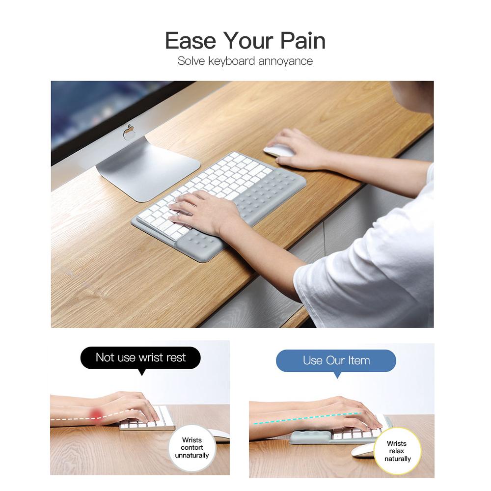 Bàn phím BUBM Tựa cổ tay cho máy tính xách tay Tấm đệm mút bộ nhớ không dây dùng cho văn phòng và gia đình
