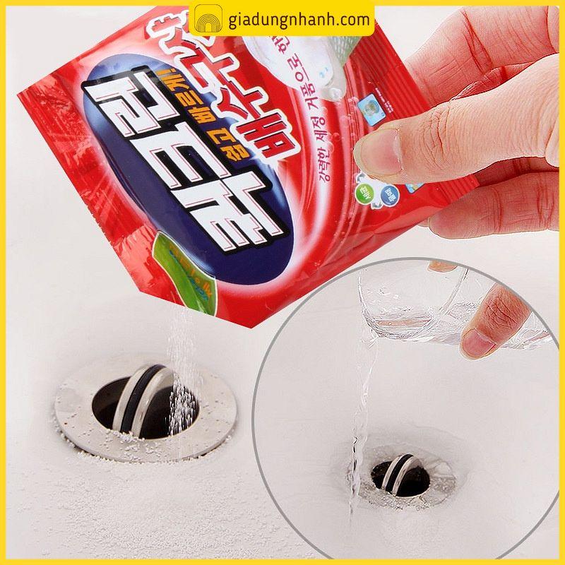 Gói Bột Thông Cống, Bột Thông Bồn Cầu Hàn Quốc Cao Cấp