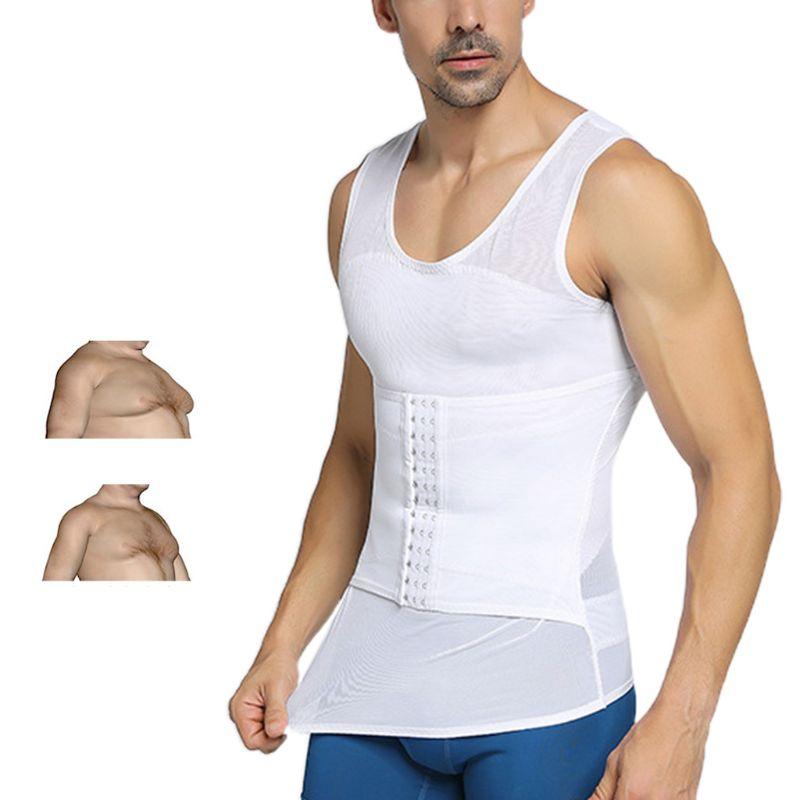 Nam Định Móc Mắt Đóng Cửa Điều Chỉnh Cơ Điều Khiển Áo Eo Tập Giảm Béo Bụng Bể Lưới Thoáng Khí Tập Toàn Thân
