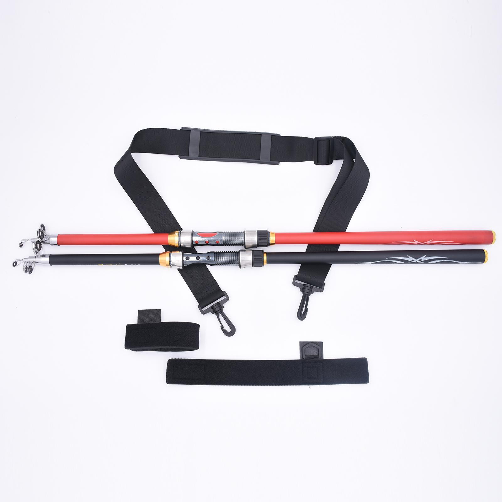 Fishing Belt Fishing Rod Strap, Fishing Shoulder Belt Holder, Tackle Strap, Travel Tackle Holder Fishing Accessories for Rods