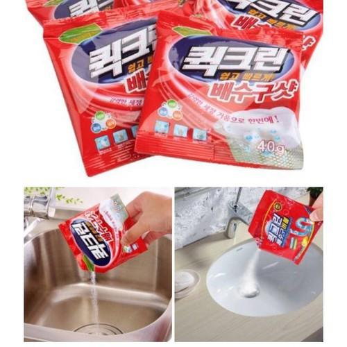 Bột thông tắc cống, ống nước Hàn Quốc