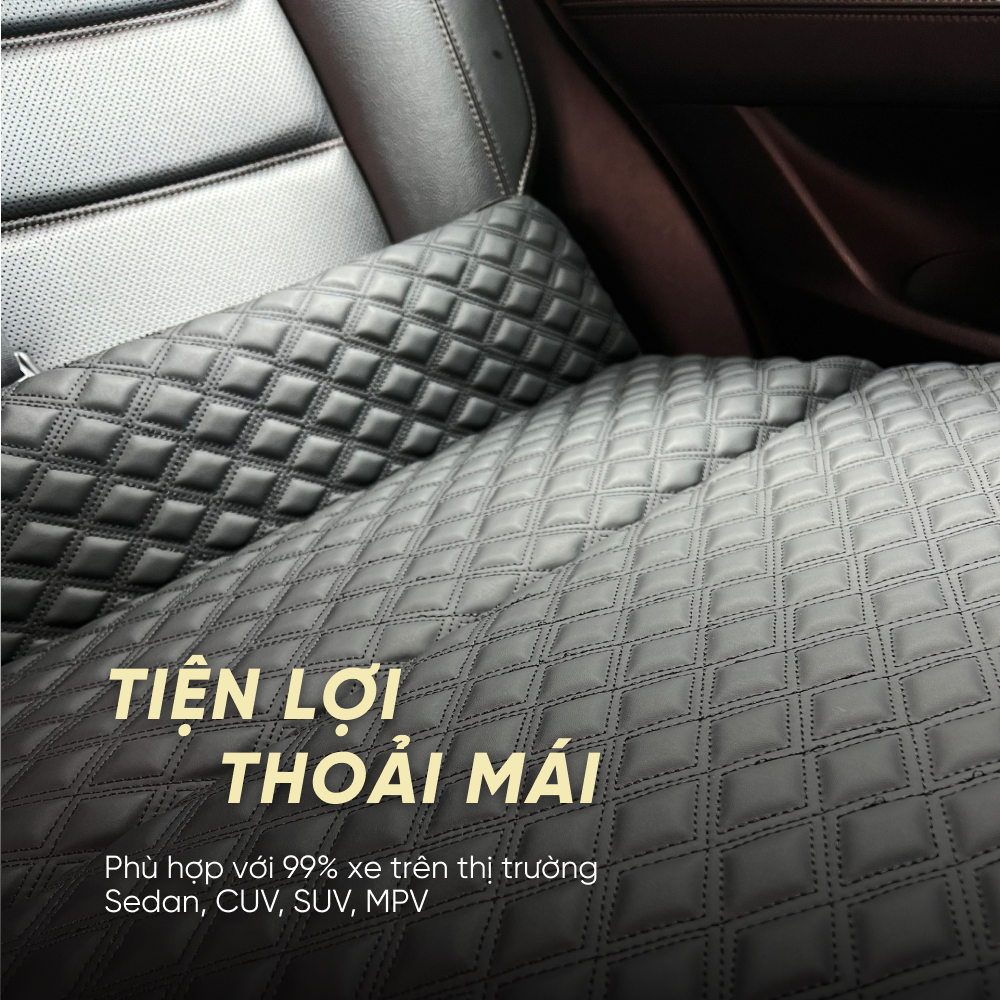 Nệm Ô Tô Gấp Gọn Không Cần Bơm Hơi Treo Ghế Sau Ô Tô | Nệm Gấp Gọn Sử Dụng Tiện Lợi, Dễ Dàng Với Cơ Chế Không Cần Bơm Hơi