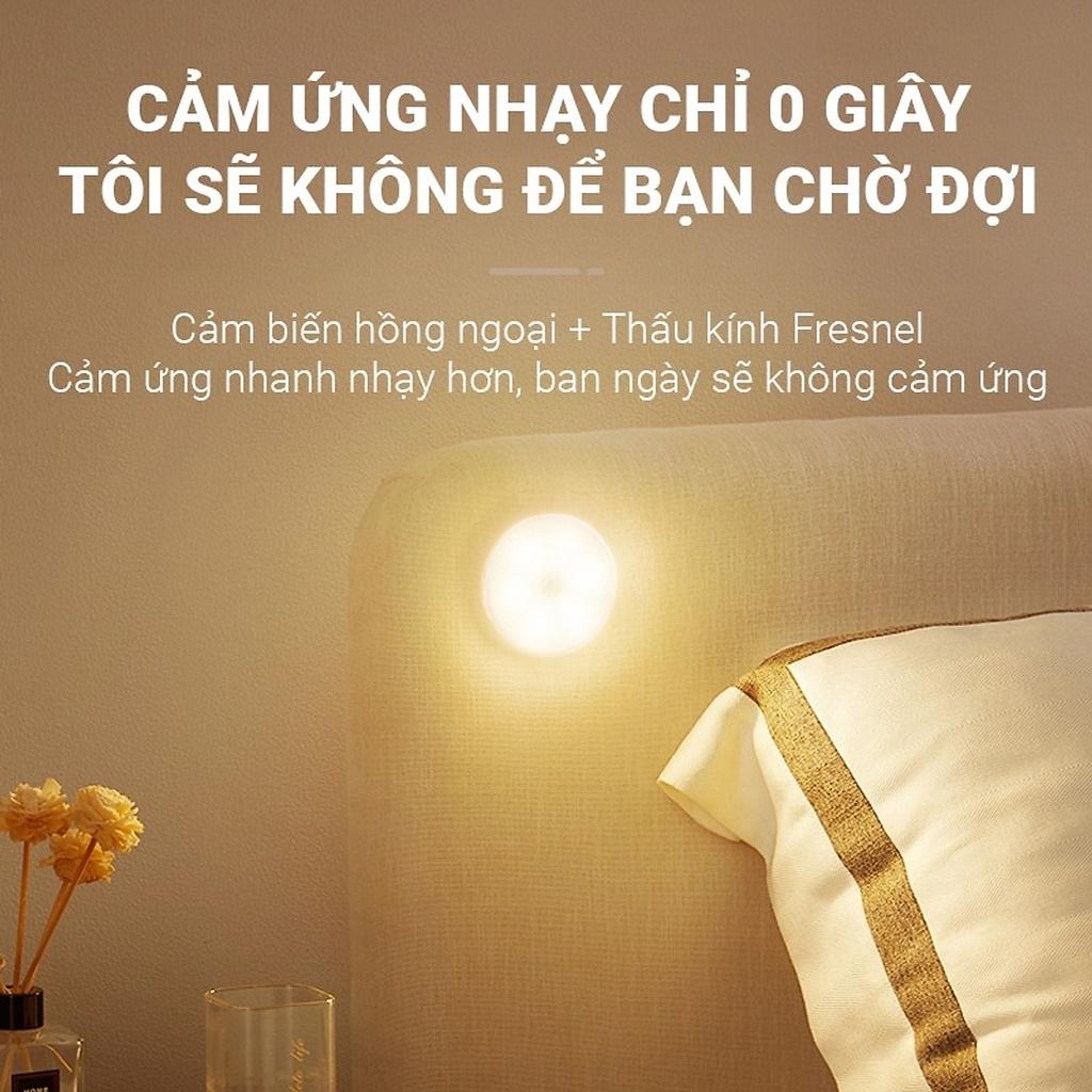 Đèn LED cảm ứng trong đêm có người đi qua tự động sáng, sử dụng pin sạc cao cấp, tặng cáp sạc