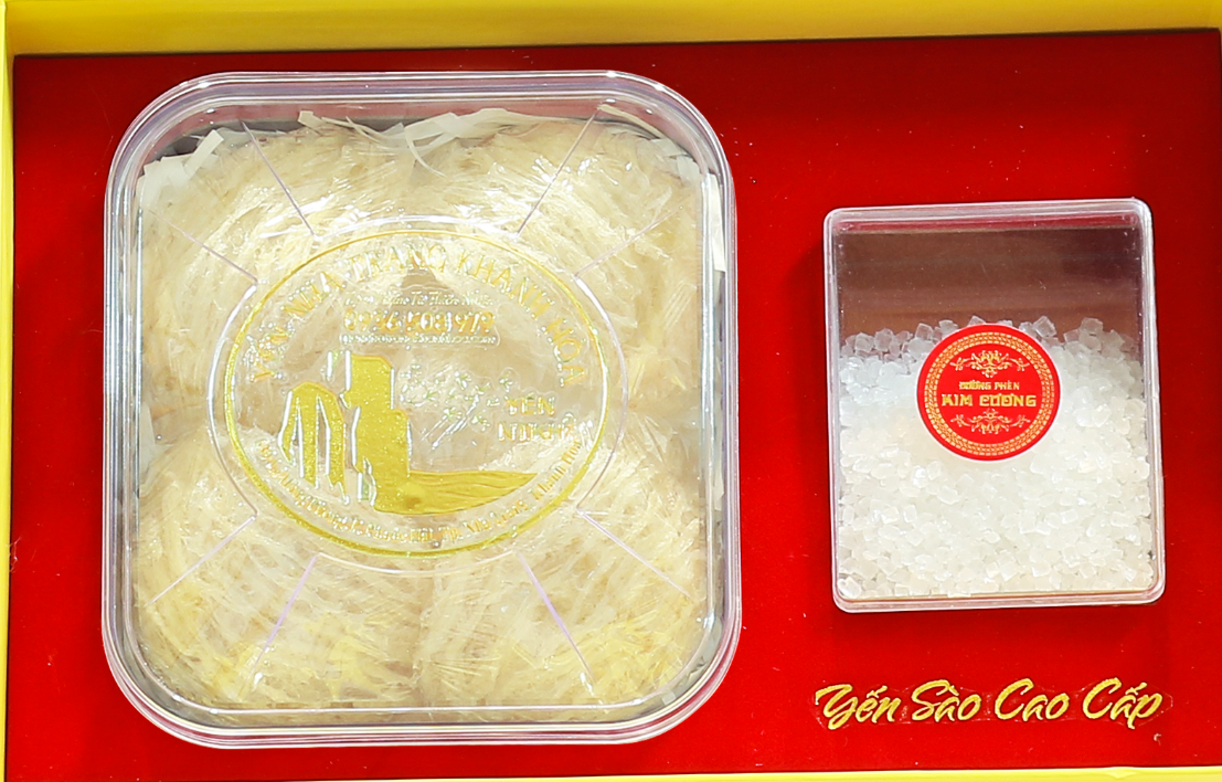 Hộp Quà Vuông Tổ Yến Sào Yến Sợi Tinh Chế 50g Yến Nha Trang Khánh Hòa