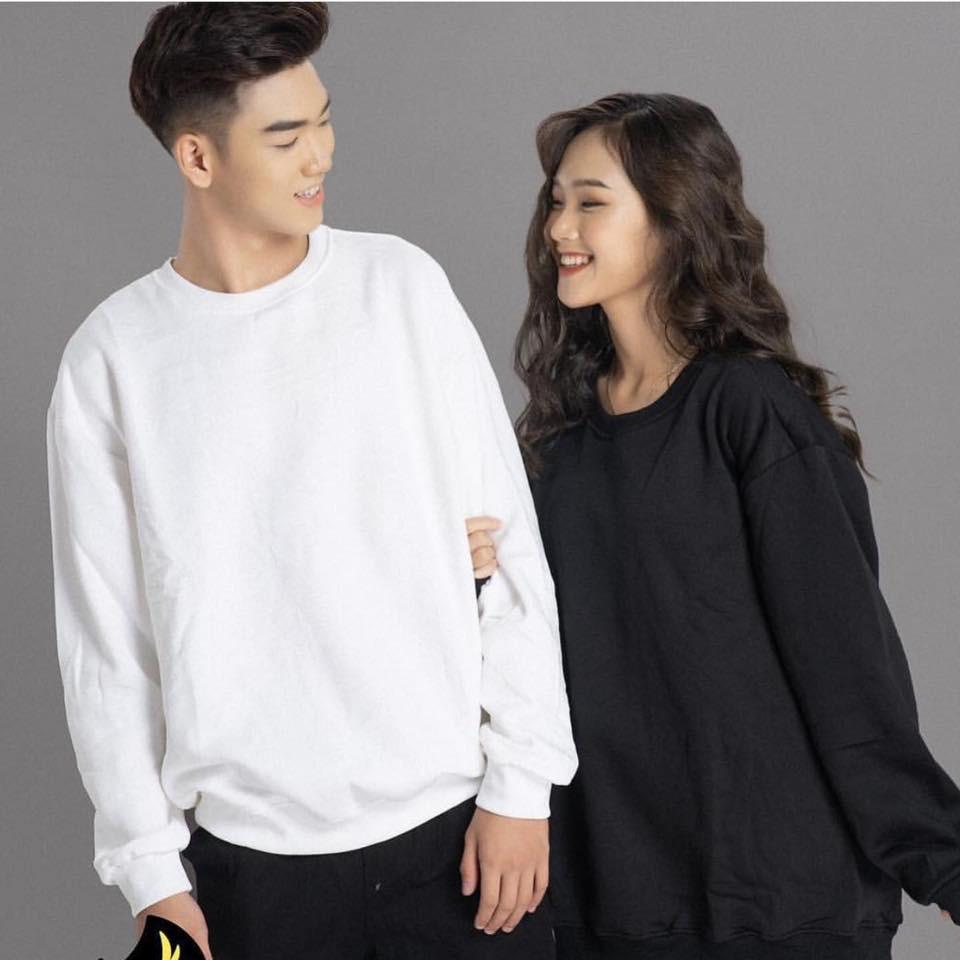 Áo Sweater Nỉ Ngoại Unisex Cao Cấp, Áo Nỉ Trơn Tay Dài Basic Nhiều Màu Dành Cho Nam Và Nữ, Labibi