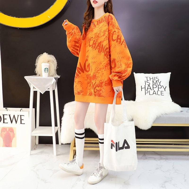 Áo sweater mỏng dáng rộng dài phong cách Hàn Quốc thời trang xuân thu 2021