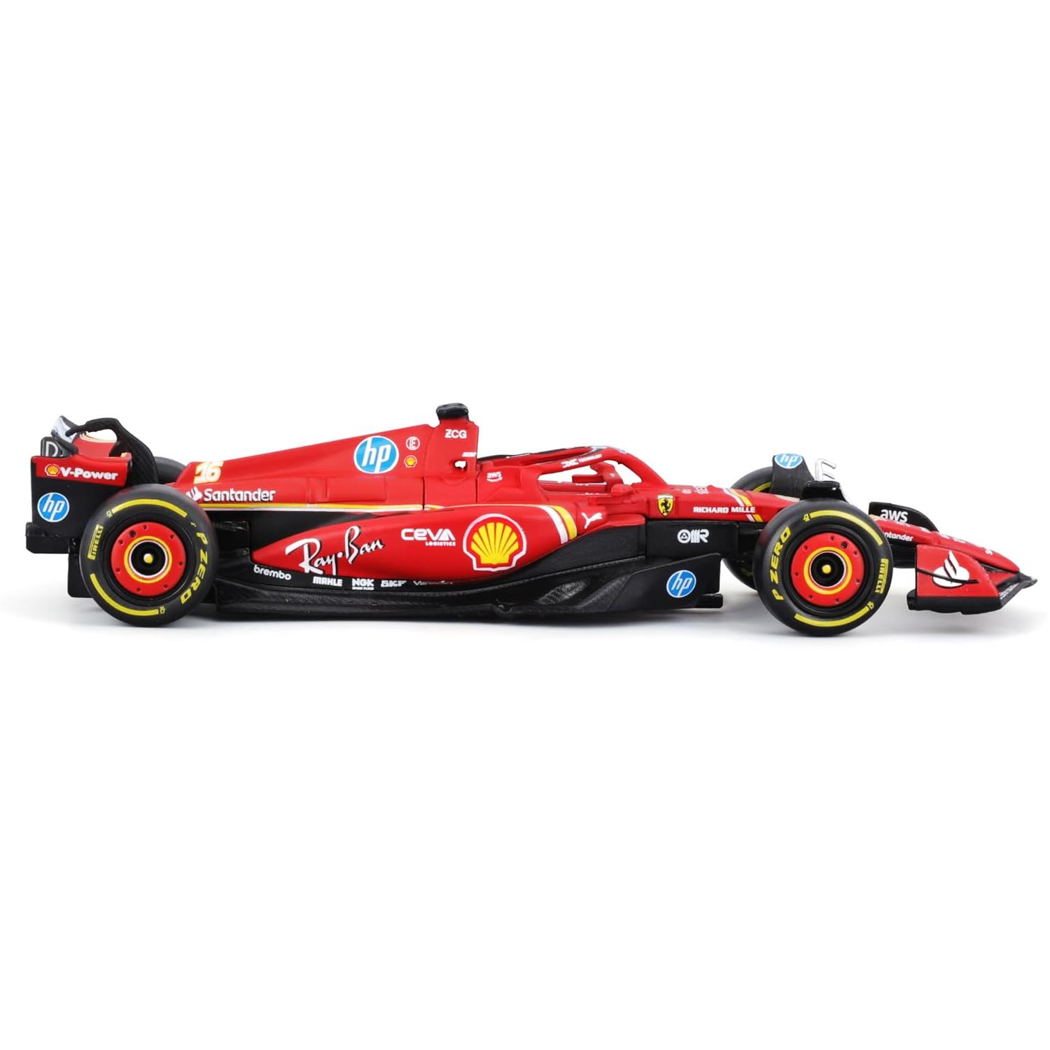 Đồ Chơi Mô Hình Xe Đua F1 1:43 Ferrari Racing-SF-24 (2024) - Bburago 16/18-36844