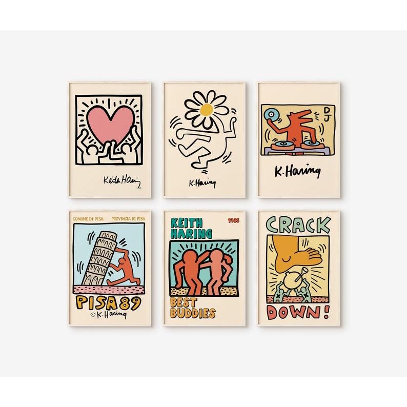 Tranh canvas Keith Haring Pop Art