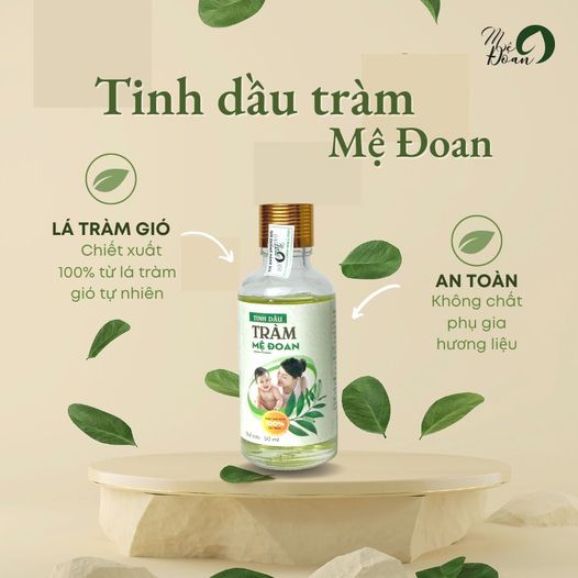 Tinh Dầu Tràm Mệ Đoan Cao Cấp Kháng Khuẩn cho Bé Sơ Sinh Sát Khuẩn Phòng Ho Côn Trùng Cắn Muỗi Đốt