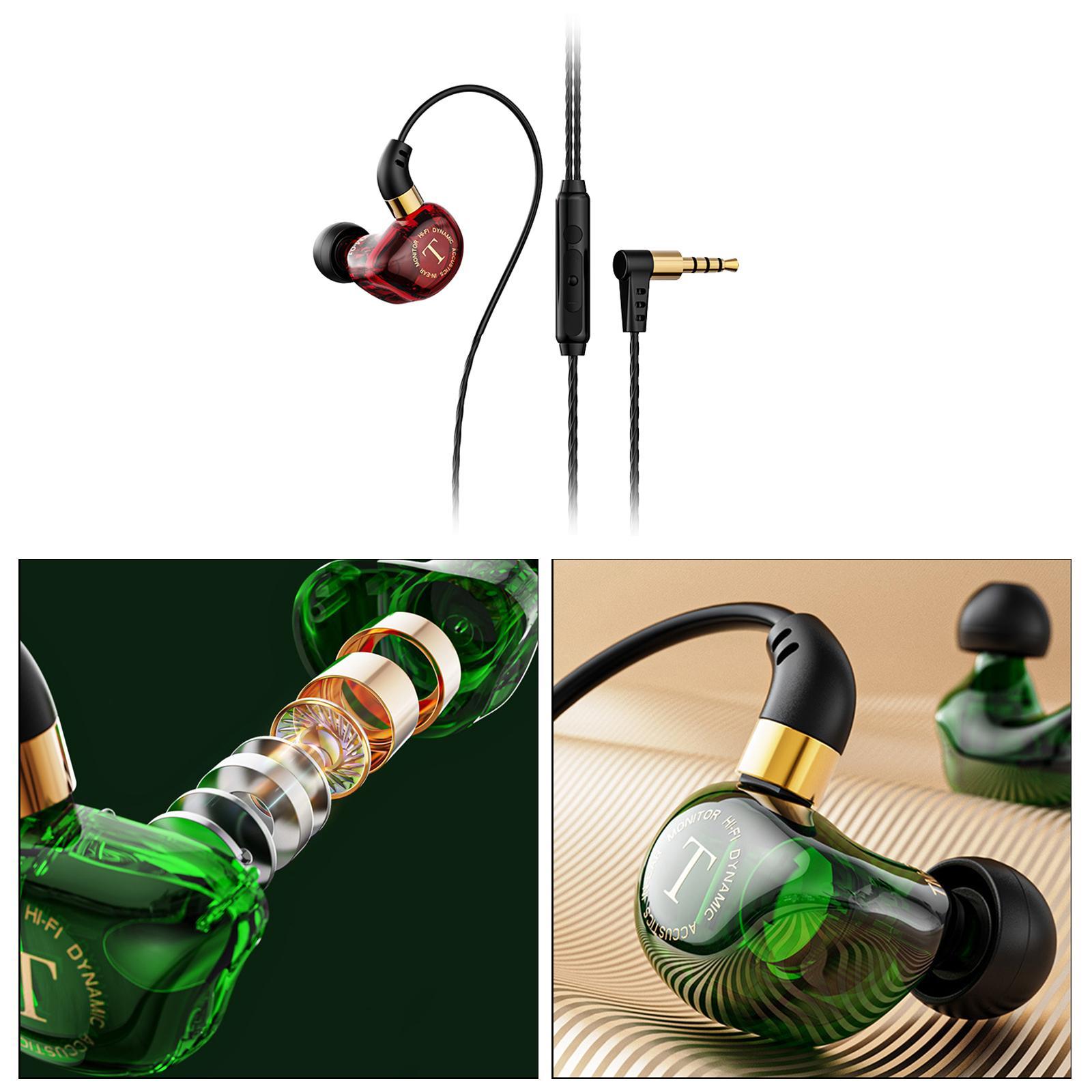 3.5mm Bass Headset In-Ear Earphone Stereo Headphone Wired Mic