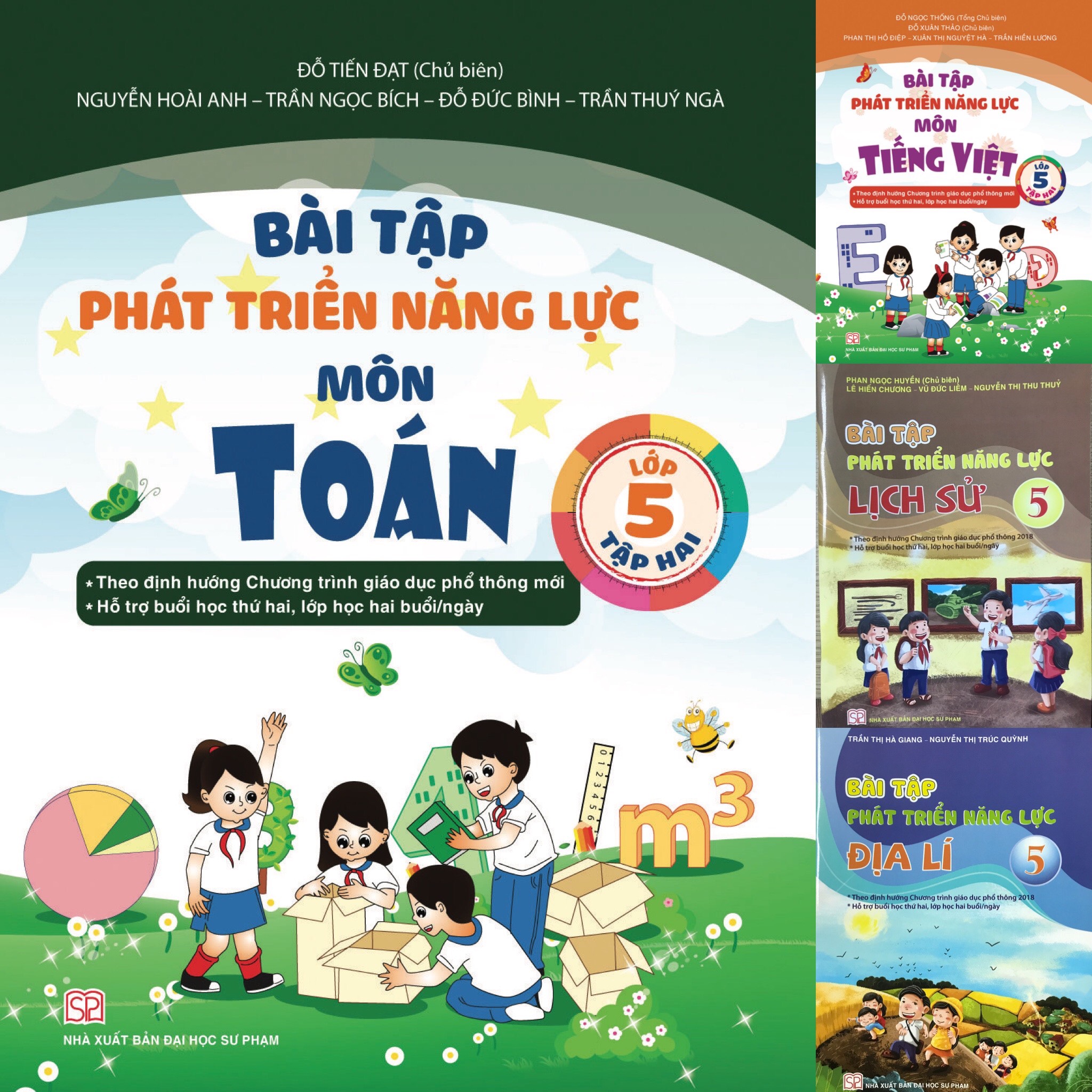 Combo 4 Cuốn Bài Tập Phát Triển Năng Lực Môn Toán, Tiếng Việt Lớp 5 Tập 2 và Bài Tập Phát Triển Năng Lực Môn Lịch Sử, Địa Lí Lớp 5