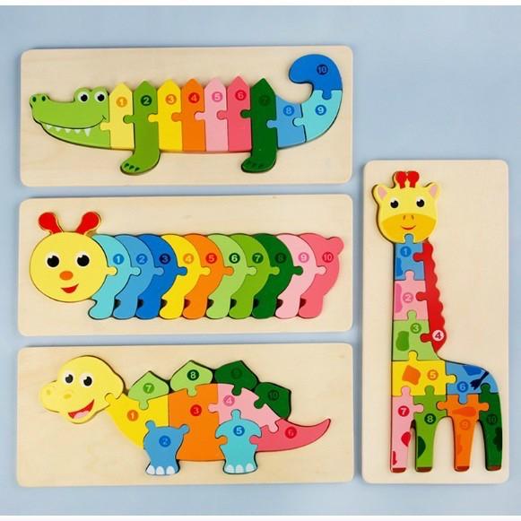 Đồ Chơi Tranh Ghép Nối 10 Số - Ghép Tương Ứng số 1-10