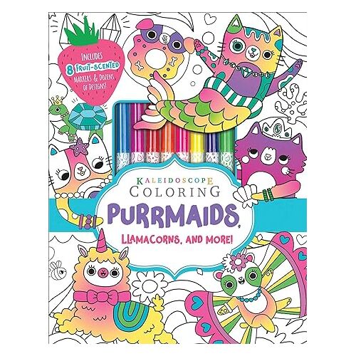 Kaleidoscope Coloring: Purrmaids, Llamacorns, and More!