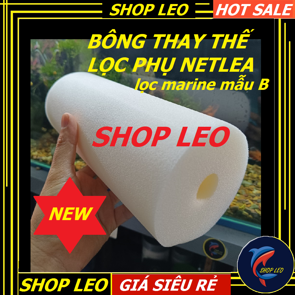 Bông lọc phụ Netlea - Bông thay thế cho lọc phụ netlea, marine mẫu B- phụ kiện cá cảnh - shopleo