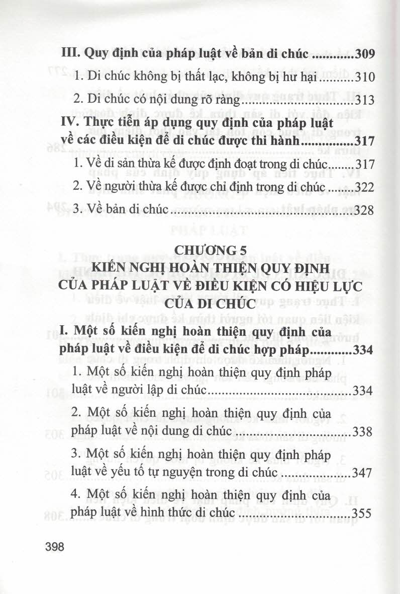 Di chúc và điều kiện có hiệu lực của di chúc