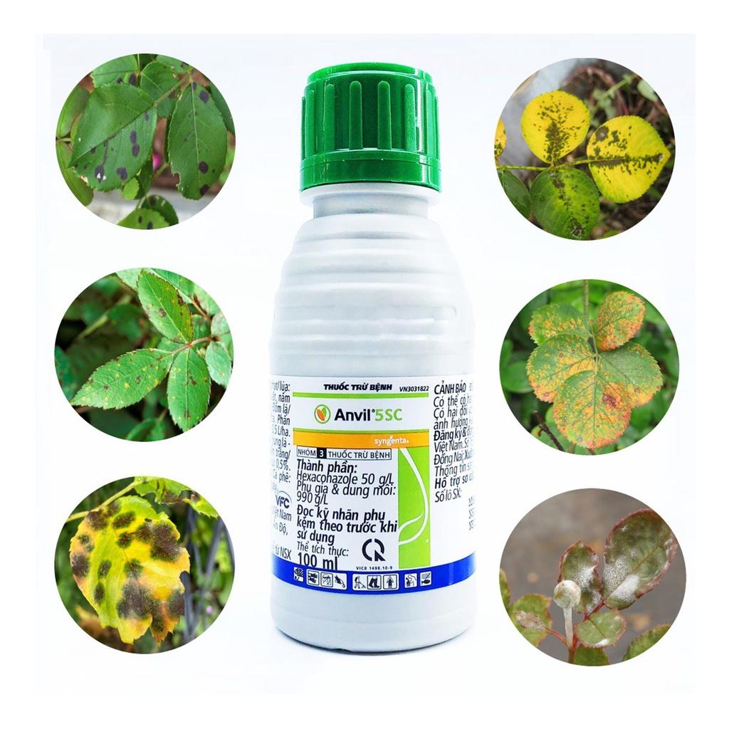 Chai 100ml Chế phẩm Anvil trừ nấm cho cây trồng chuyên phòng trừ rỉ sắt, sương mai, khô vằn