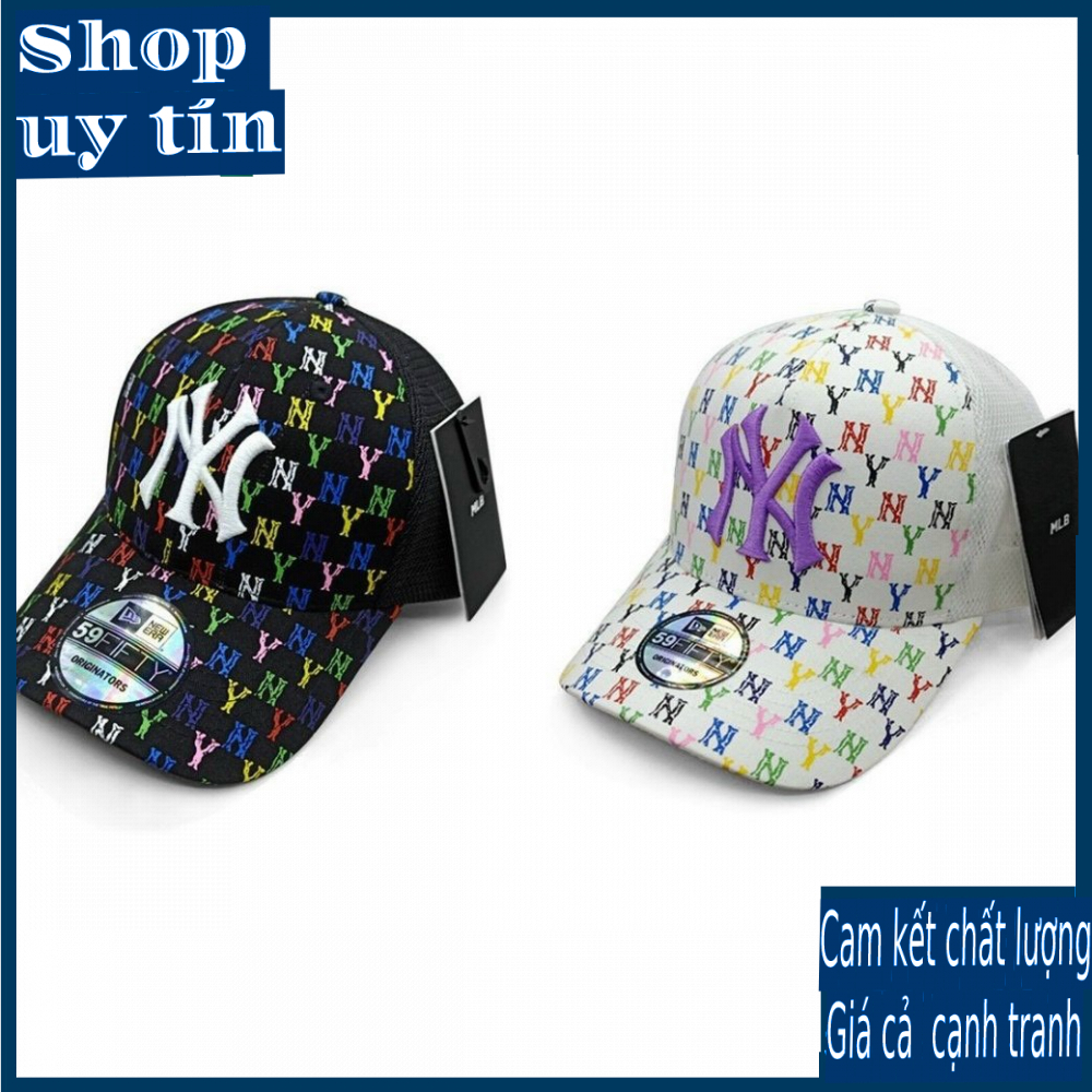 Freeship - MŨ/NÓN KẾT LƯỠI TRAI N.Y THỜI TRANG NAM NỮ CAO CẤP - màu đen cá tính / màu trắng dễ thương