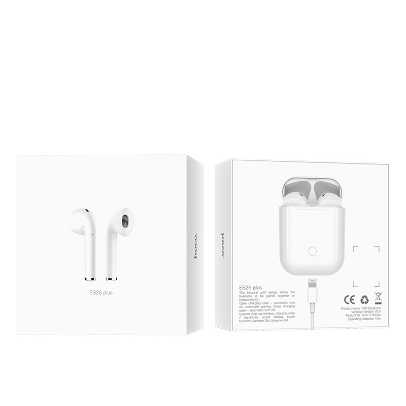 Tai nghe Bluetooth Hoco Es26+ phân phối chính hãng tặng dây cáp sạc Hoco lightning X37