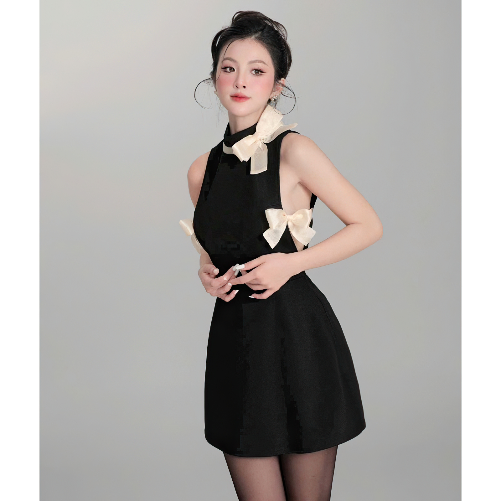 Đầm dự tiệc MINA thiết kế cổ lọ dáng ôm mini chất liệu Kim Cương quyến rũ cá tính - MN258