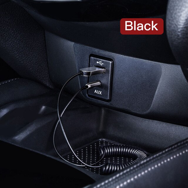 Dây cáp âm thanh USB Blueooth kết nối qua jack 3.5mm phát bluetooth cho loa thường loa xe hơi ô tô Baseus BA01