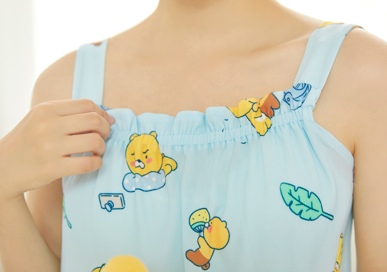 Váy Ngủ 2 Dây Bản To Ryan Choonsik KAKAO FRIENDS Chính Hãng