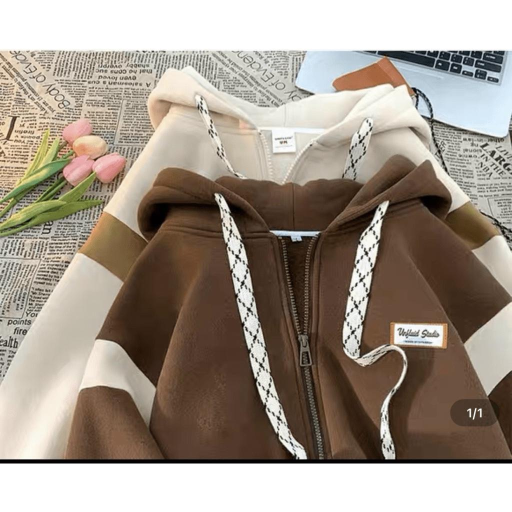 (HCM) ÁO KHOÁC NỈ FORM RỘNG - CỔ TRÙM ĐẦU THỜI TRANG THU ĐÔNG PHONG CÁCH MỚI CHO CÁC BẠN TRẺ UT06 BBB FASHION SHOP