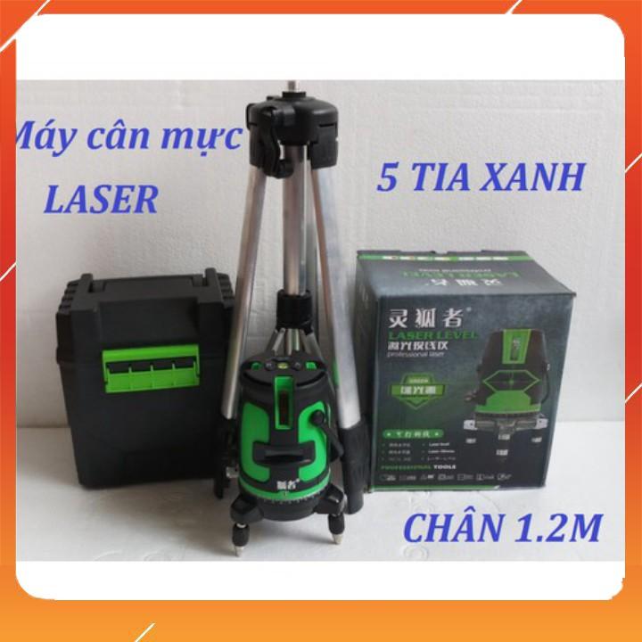 Máy bắn cốt laser 5 tia xanh tia nét góc cạnh vuông chuẩn