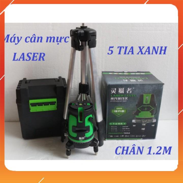 máy bắn cốt laser 5 tia xanh tia nét góc cạnh vuông chuẩn