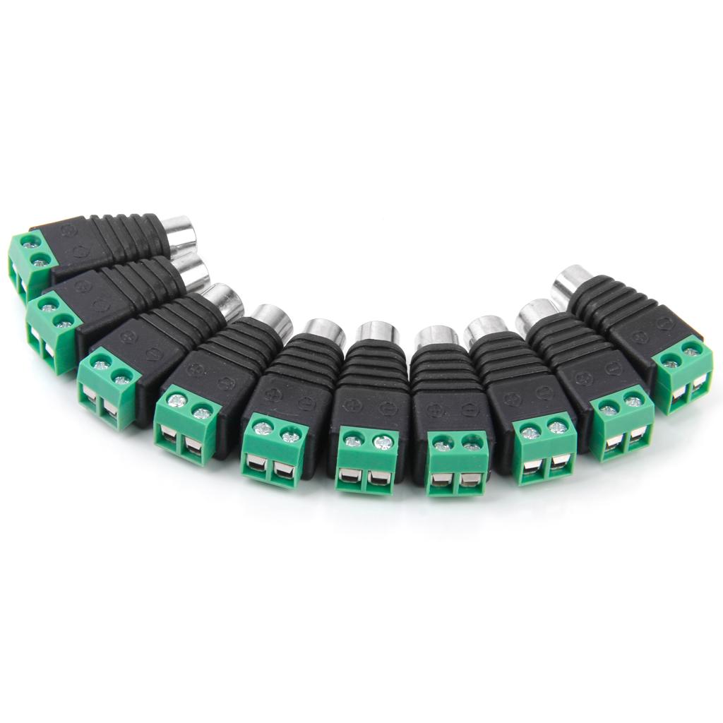 10 X RCA Male Connector