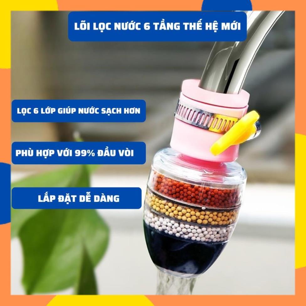 Lọc nước tại Vòi 6 Tầng Cao Cấp Siêu Tiện Lợi Lắp Đặt Dễ Dàng K92