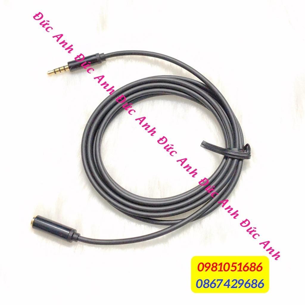 Dây jack đầu 3.5, nối dài tai nghe loại 2m cao cấp. Nối dài dây mic, dây livestream, dây nhạc, tai nghe... BH 6 tháng