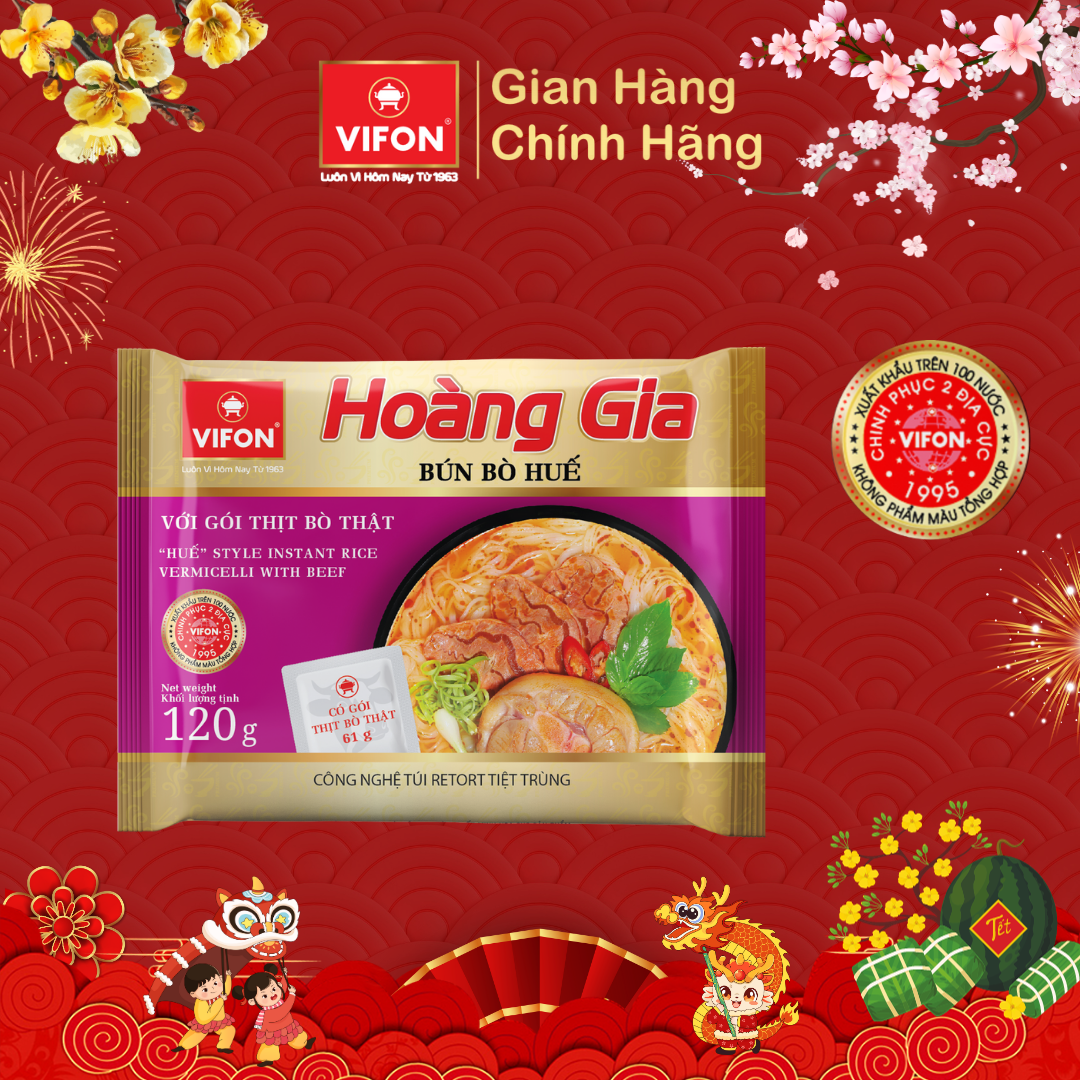 Thùng 18 Bún Bò Huế HOÀNG GIA VIFON