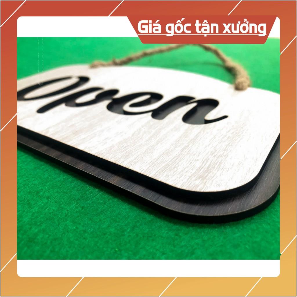 Bảng Open gỗ treo tường