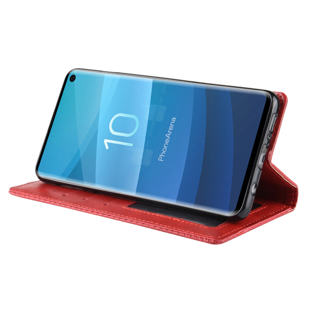 Bao da dạng ví, nam châm dành cho Samsung Galaxy S10 5G Luxury Leather Case - Hàng nhập khẩu