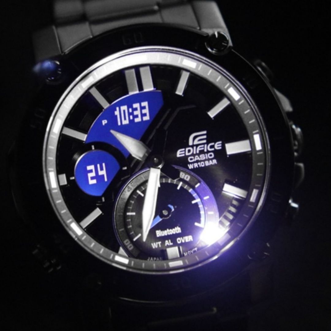 Đồng Hồ Nam dây thép Casio Edifice ECB-20DB-1ADF - Bluetooth - ECB-20DB-1A