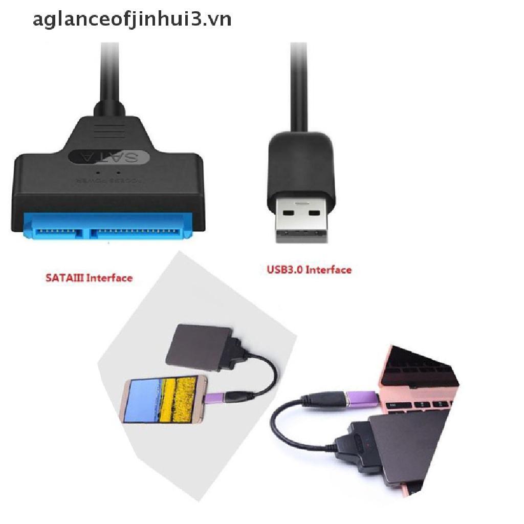 Cáp Chuyển Đổi Usb 2.0 Sang Sata 22-Pin Cho Ssd / Laptop / Usb 2.0 Cứng