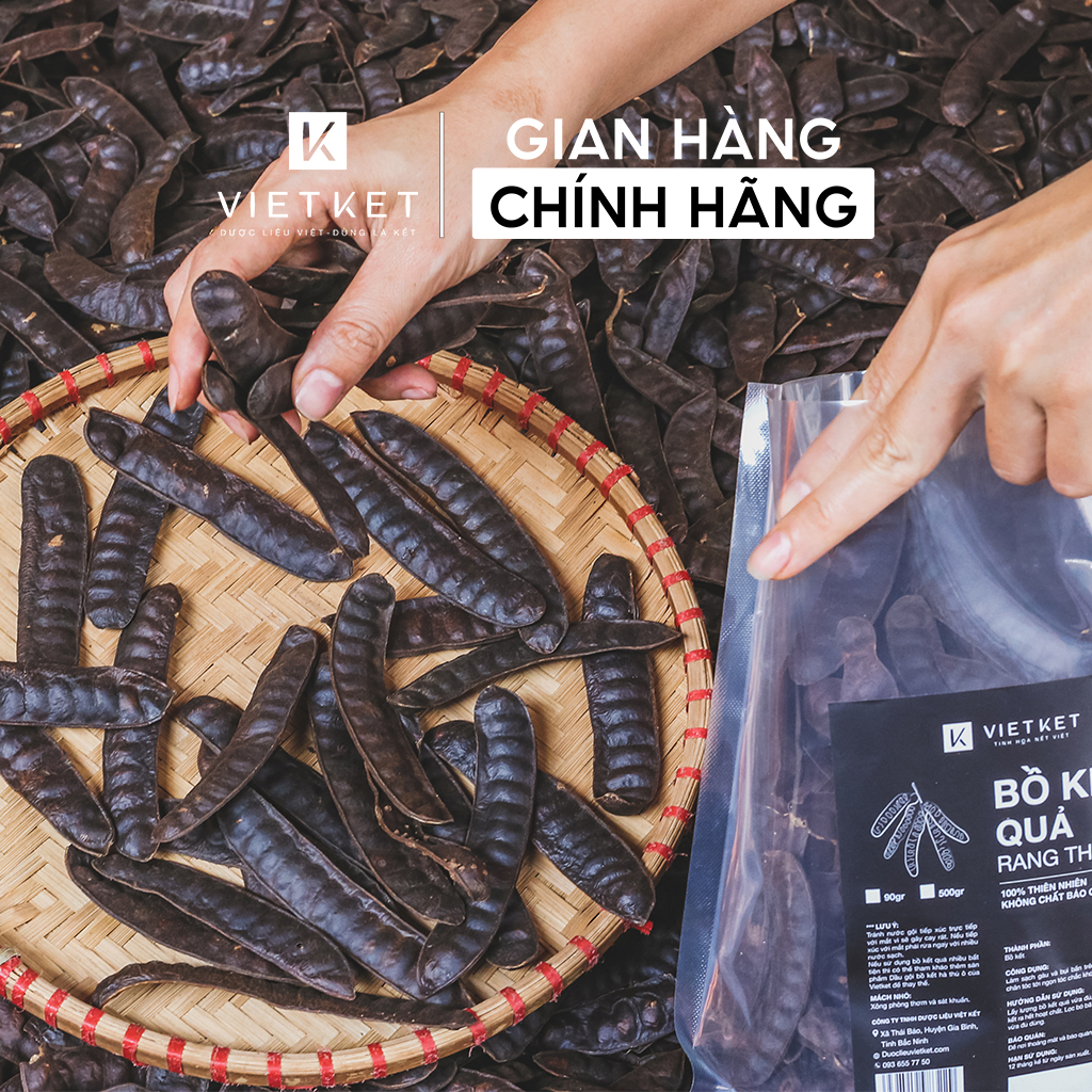 Bồ kết quả rang thơm VIETKET (VIỆT KẾT) 500gr - gội đầu, xông thơm ấm nhà