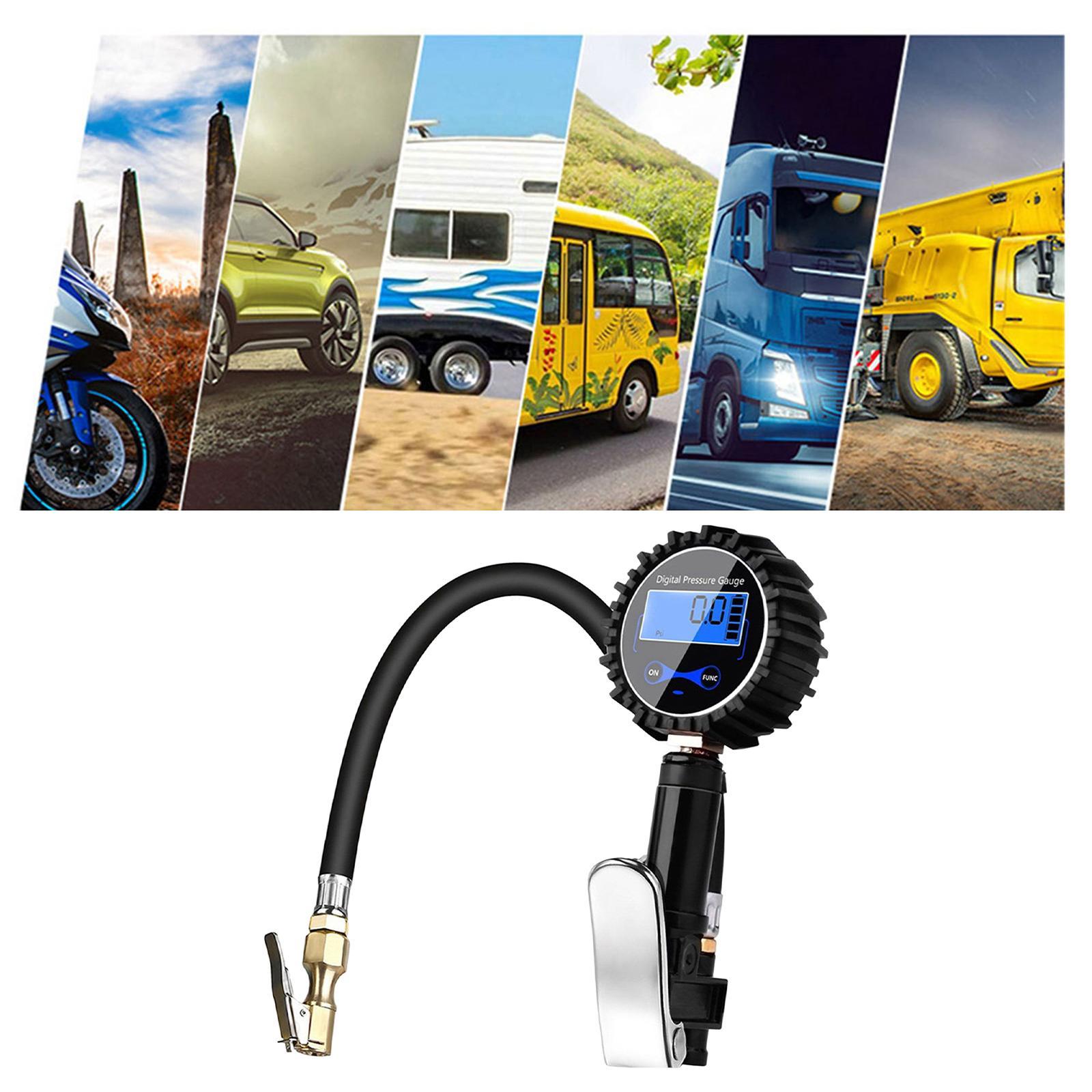 Digital Tyre Inflator Pump 3-200PSI with Pressure Gauge LCD