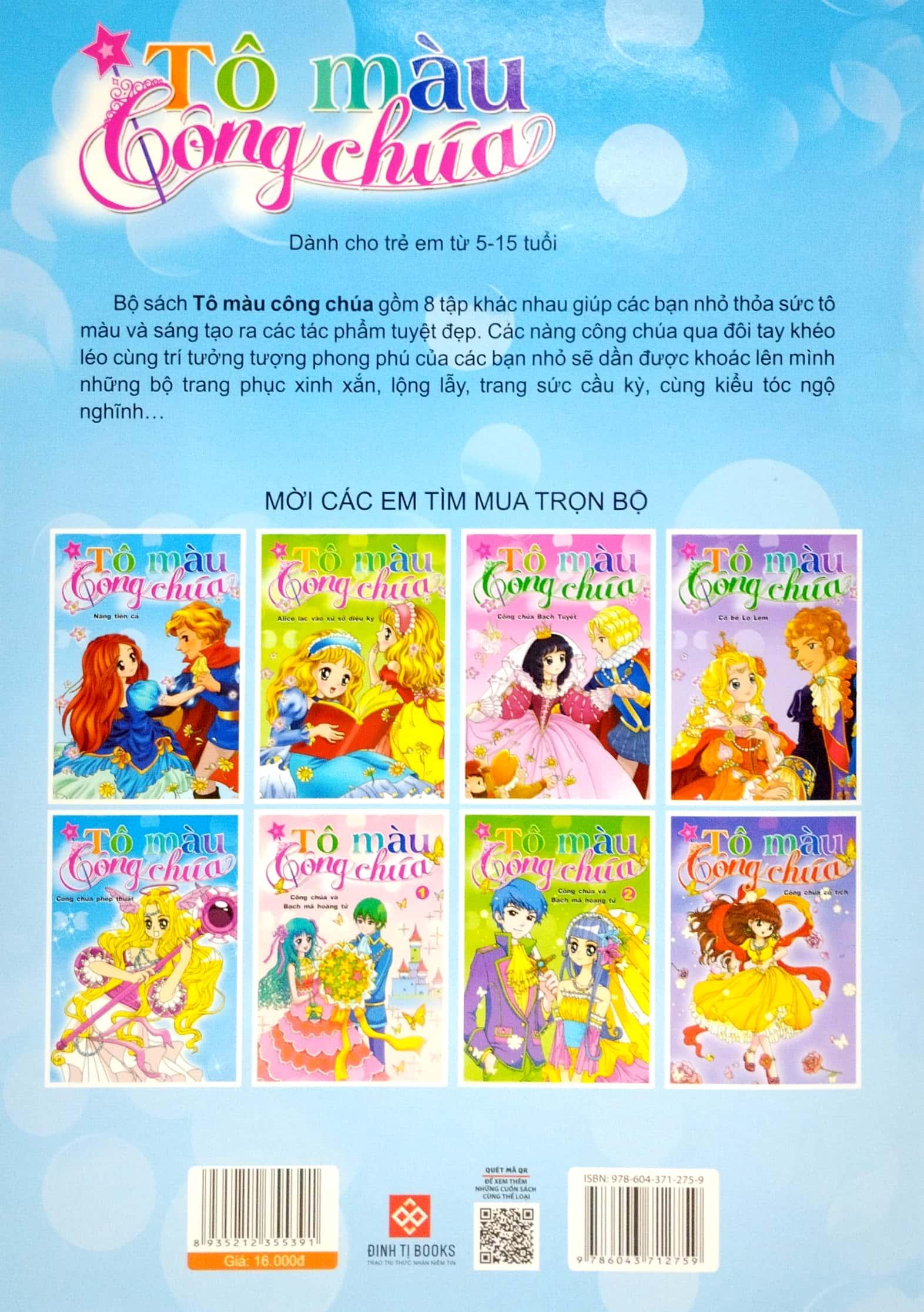 Tô Màu Công Chúa - Nàng Tiên Cá