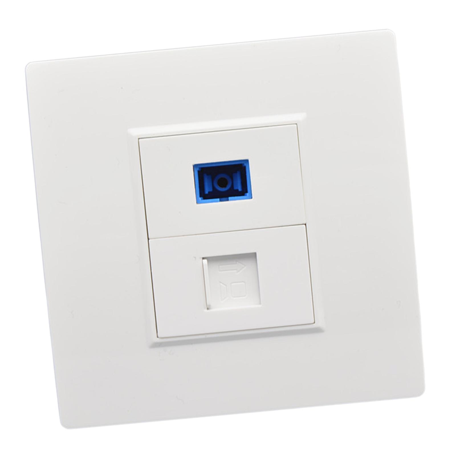 Ethernet Wall Plate Outlet Fittings Easy Installation for Cable Installation