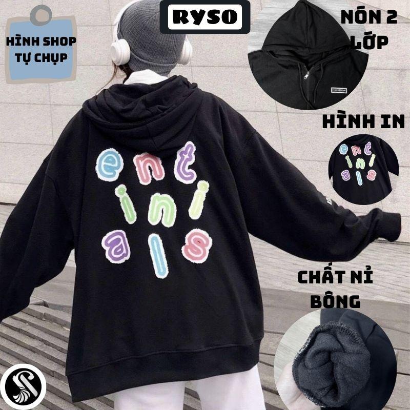 Áo Hoodie Dây Kéo SENTI Ulzzang Khoác Nỉ Form Rộng Unisex Cardigan Trần Bông 2 Lớp Trẻ Trung