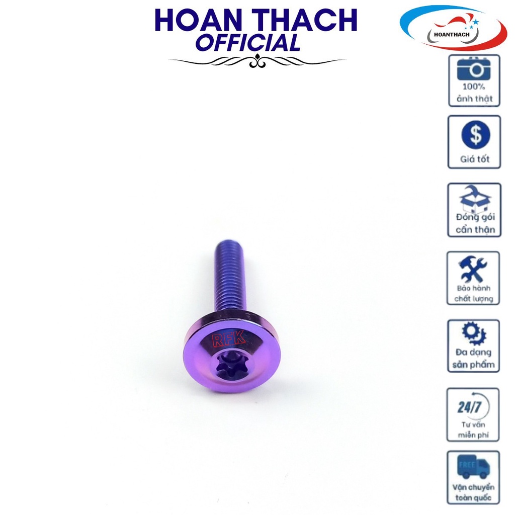 Ốc Gr5 Titan Dù 6L30 Tím dùng cho nhiều dòng xe SP010427